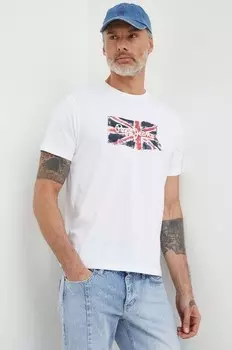 Футболка из хлопка Clag Pepe Jeans, белый