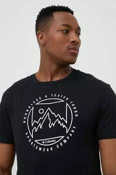 Футболка из хлопка Columbia, черный