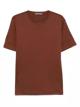 Футболка из хлопка Corneliani, коричневый
