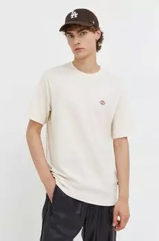Футболка из хлопка Dickies, бежевый