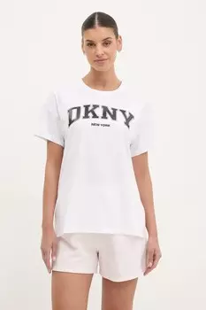 Футболка из хлопка Dkny, белый