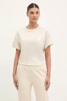 Футболка из хлопка Dkny, бежевый