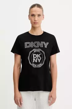 Футболка из хлопка Dkny, черный