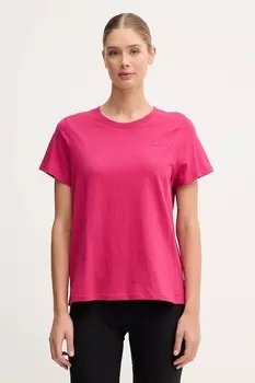 Футболка из хлопка Dkny, розовый
