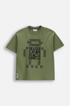 Футболка из хлопка для детей Coccodrillo, зеленый