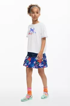 Футболка из хлопка для детей Desigual, белый