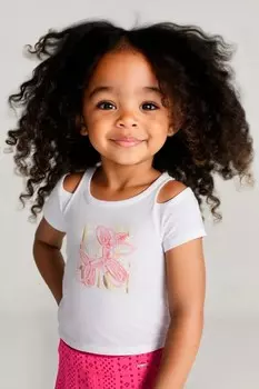 Футболка из хлопка для детей Mayoral, бежевый