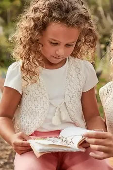 Футболка из хлопка для детей Mayoral, бежевый