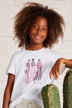 Футболка из хлопка для детей Mayoral, розовый