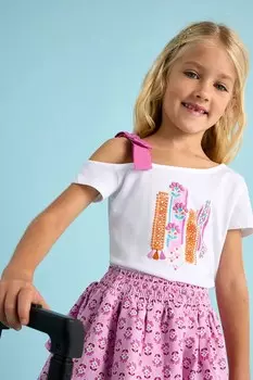 Футболка из хлопка для детей Mayoral, розовый