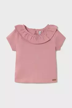Футболка из хлопка для детей Mayoral, розовый