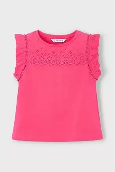 Футболка из хлопка для детей Mayoral, розовый