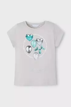 Футболка из хлопка для детей Mayoral, серый