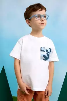 Футболка из хлопка для детей Mayoral, синий