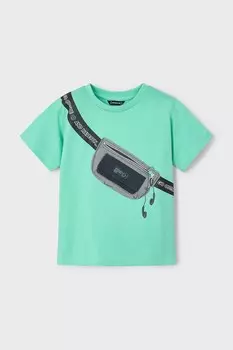 Футболка из хлопка для детей Mayoral, зеленый
