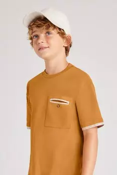 Футболка из хлопка для детей Mayoral, желтый