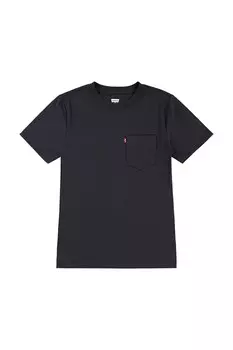 Футболка из хлопка для детей SUNSET POCKET TEE Levi'S, черный