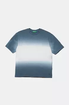 Футболка из хлопка для детей United Colors Of Benetton, синий