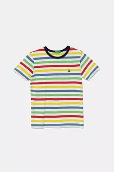 Футболка из хлопка для детей United Colors Of Benetton, мультиколор