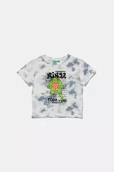 Футболка из хлопка для детей United Colors Of Benetton, мультиколор