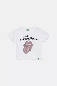 Футболка из хлопка для детей United Colors Of Benetton, белый