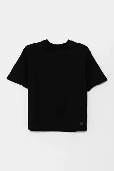 Футболка из хлопка для детей United Colors Of Benetton, черный