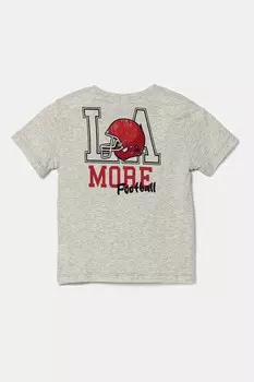 Футболка из хлопка для детей United Colors Of Benetton, серый