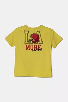 Футболка из хлопка для детей United Colors Of Benetton, зеленый