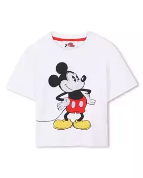 Футболка из хлопка для девочек с коротким рукавом Marc Jacobs, белый