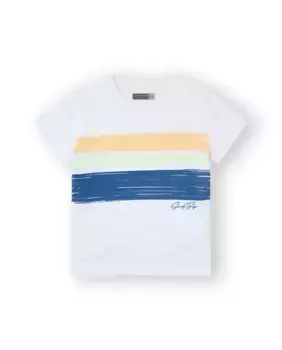 Футболка из хлопка для мальчика белого цвета Canada House, белый