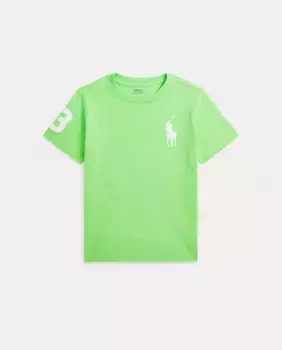 Футболка из хлопка для мальчика с Большим Пони Polo Ralph Lauren, зеленый