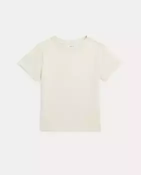 Футболка из хлопка для мальчика с вышитой лошадкой Polo Ralph Lauren, цвет Crudo