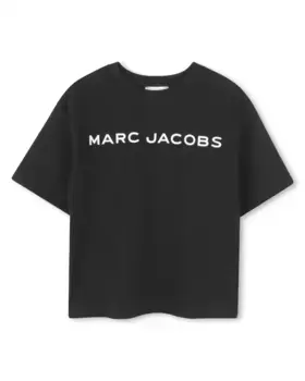 Футболка из хлопка для мальчиков с короткими рукавами Marc Jacobs, чёрный