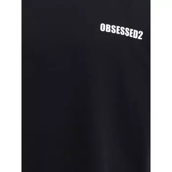 Футболка из хлопка Dsquared2, черный