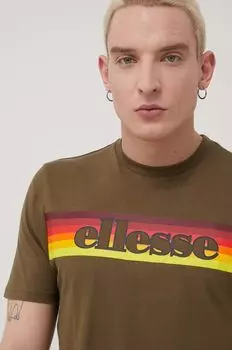 Футболка из хлопка Ellesse, зеленый