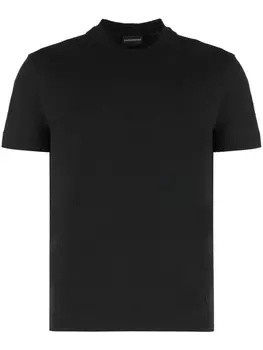 Футболка из хлопка Emporio Armani, черный