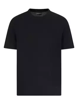 Футболка из хлопка Emporio Armani, черный