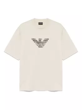 Футболка из хлопка Emporio Armani, нейтральный