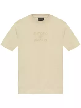 Футболка из хлопка Emporio Armani, нейтральный