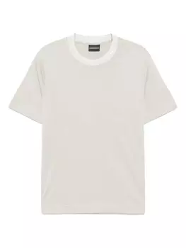 Футболка из хлопка Emporio Armani, серый
