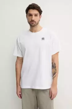 Футболка из хлопка Essential Adidas Originals, белый