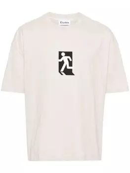 Футболка из хлопка Etudes Spirit Out, серый