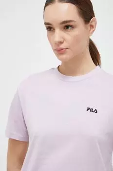 Футболка из хлопка Fila, розовый