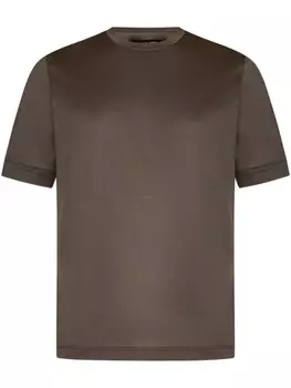 Футболка из хлопка FRANZESE COLLECTION, коричневый