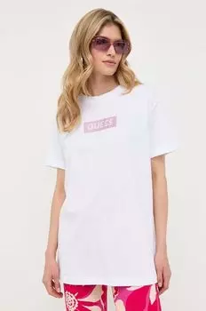 Футболка из хлопка Guess, белый