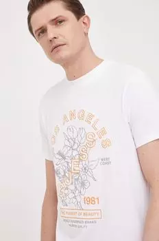 Футболка из хлопка Guess, белый