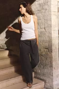 Футболка из хлопка и льна ZARA, белый