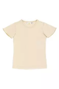 Футболка из хлопка и модала Josette, бежевый