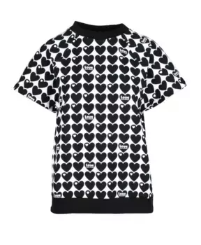 Футболка из хлопка и спандекса Love Moschino, черный