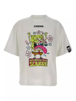 Футболка из хлопка Iceberg, белый